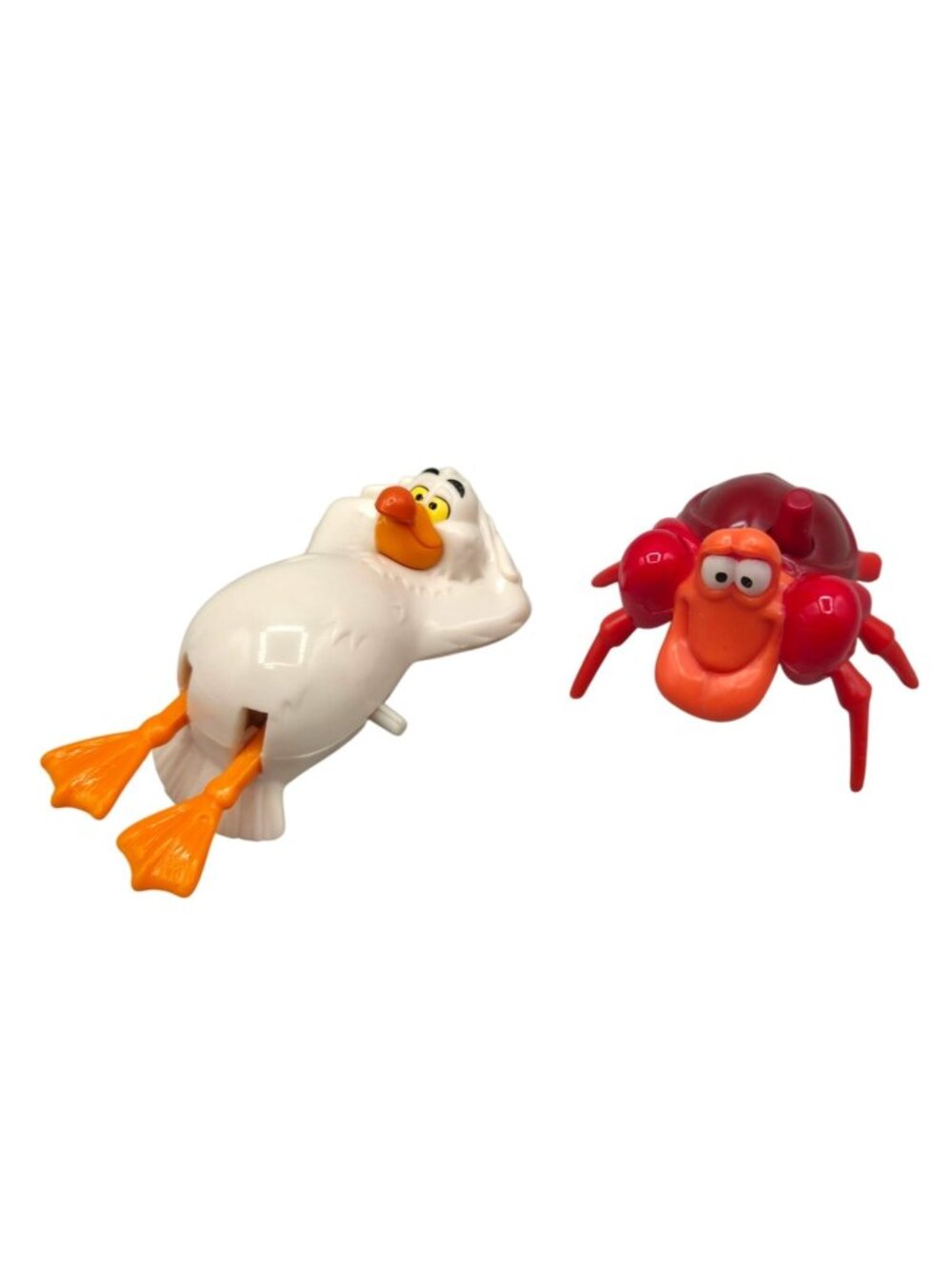 Disney Vintage The Little Mermaid Characters Wind Up Toys Sebastian and Scuttles